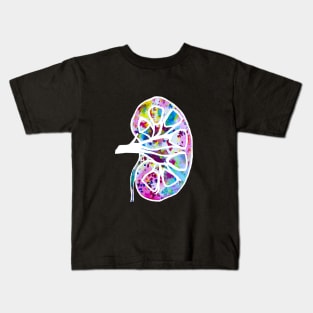 Confetti Kidney (Dark Background) Kids T-Shirt